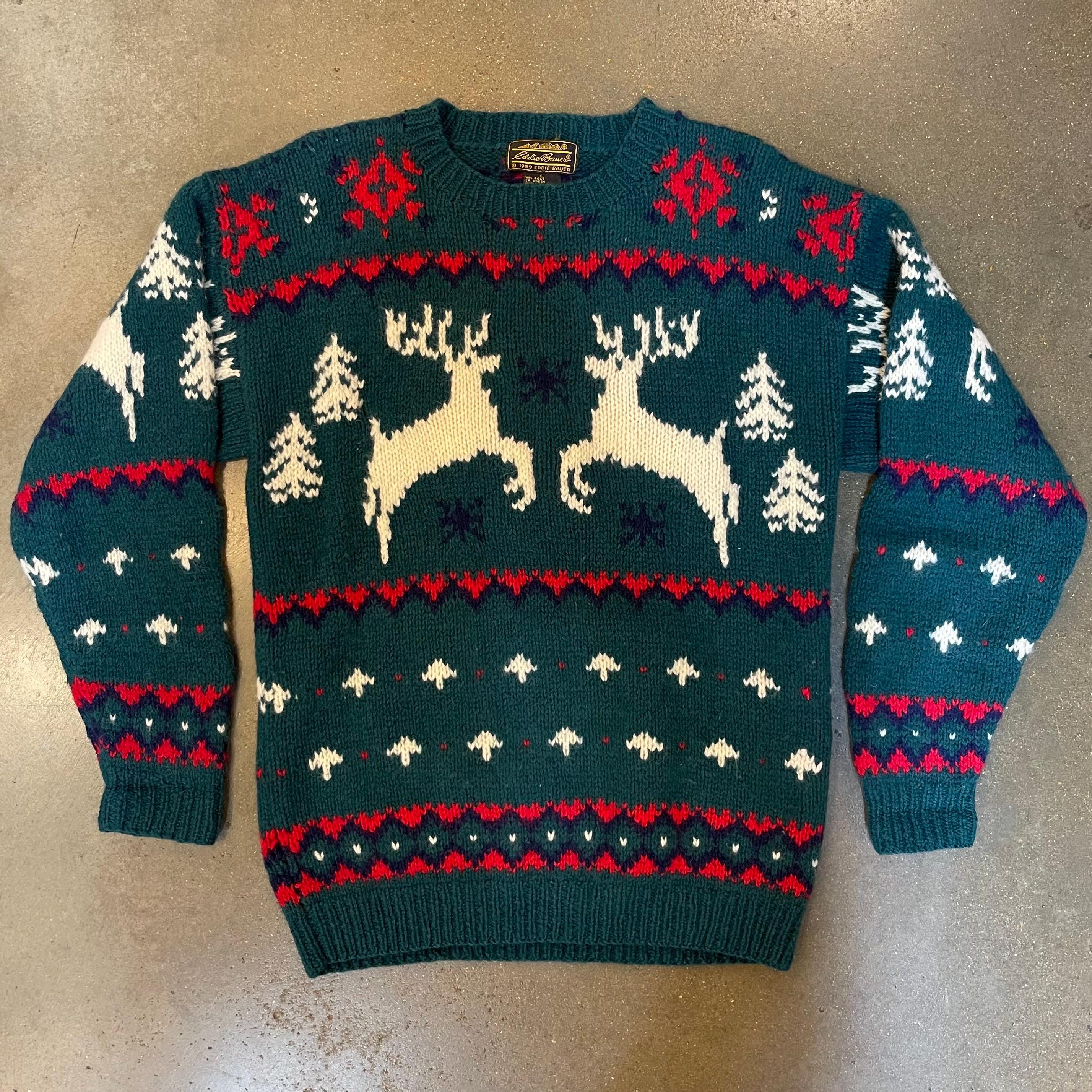 VTG 80s Eddie Bauer Knit Sweater - Etsy