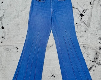 Vintage 1970s L’Avion Denim Bell Bottoms