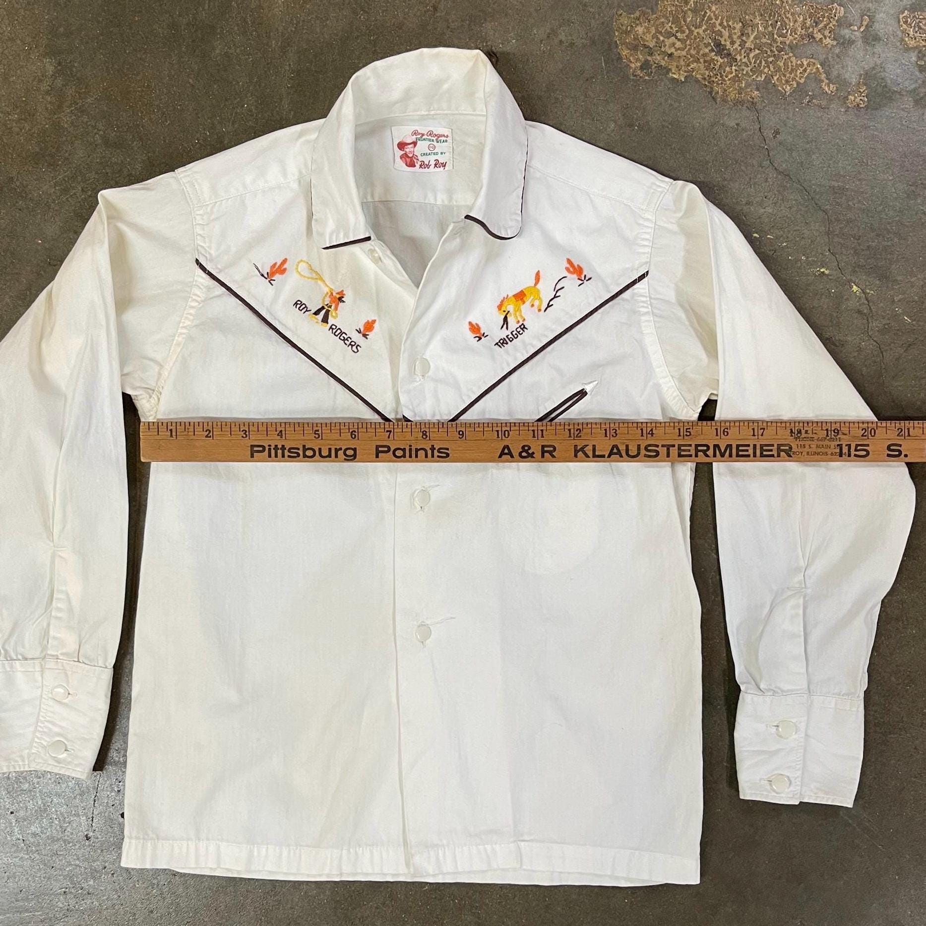 VTG 60s Rob Roy/roy Rogers Trigger Shirt UK