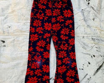 Vintage 1970s Girls Floral Wrangler Jeans