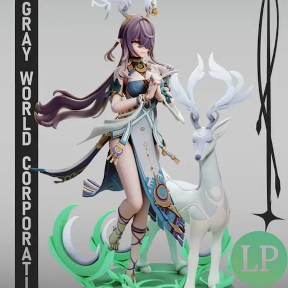 Lauma Figure – Genshin Impact | 3D Printed | Blank, Primed or Hand Painted | 25 cm Resin Statue | Licensed Sale | Lullabys3DPrint