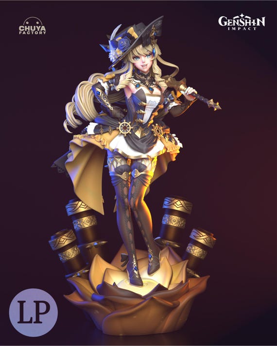 Navia Figure – Genshin Impact | 3D Printed, Primed or Hand Painted | Licensed Chuya Factory Figure