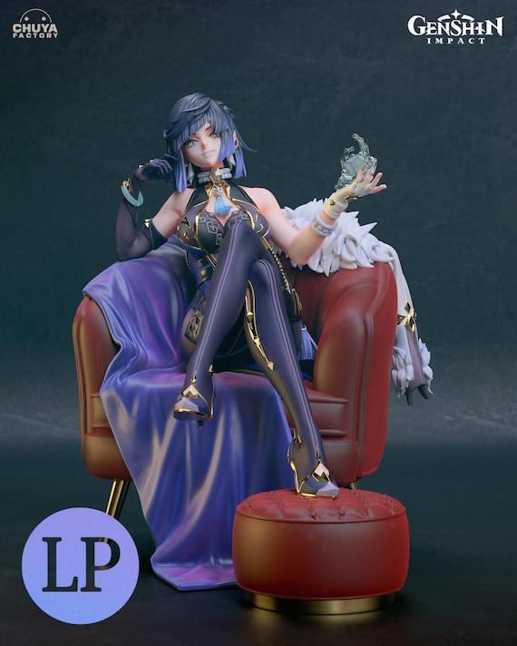 Yelan Figure – Genshin Impact | 3D Printed Resin Statue | Unpainted, Primed or Hand-Painted | Licensed Chuya Sale | Collector's Figure