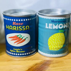 Marokkaanse citroen- en roos harissa zout- en peperstel en tafeldecoratieset