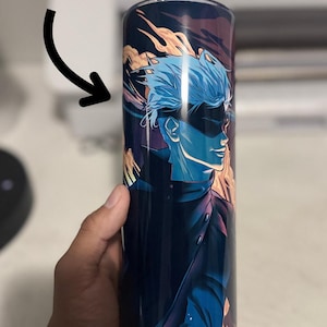 Gojo Satoru Tumbler: Jujutsu Kaisen Anime Gift, 20oz Drinkware
