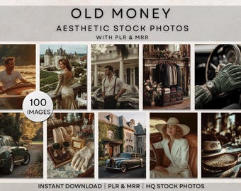 Old Money Stock Photos, Luxury Branding Images (Digital Download