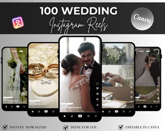 結婚式をテーマにしたInstagramリール動画テンプレート（Canvaで簡単に編集可能）