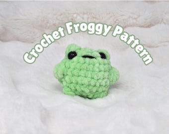 Patrón digital/ Patrón de crochet de ranita pequeña, ranita