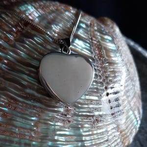Sterling Silber Kette & schlichter Herz Anhänger