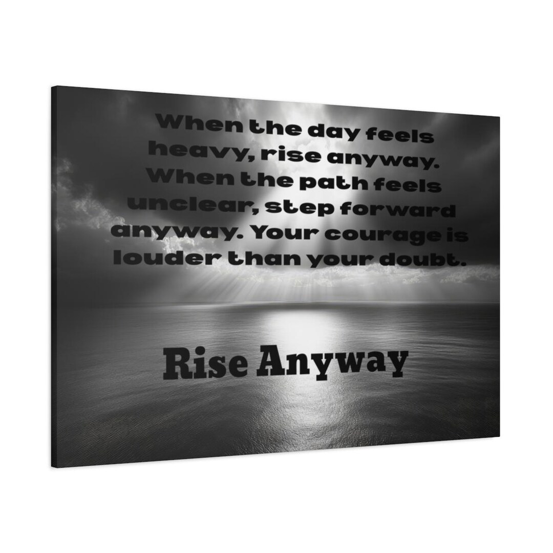 Inspirational Wall Art Canvas With Motivational Quote - Etsy