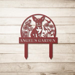 Personalized Garden Stake with Dog Design, Custom Metal Sign, Outdoor Decor, Pet Lover Gift, Yard Art, Dog Owner Gift, Garden Decoration