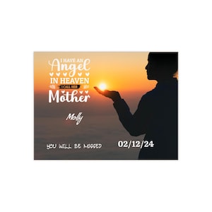 Ceramic Photo Tile custom text memorial for mother Personalized