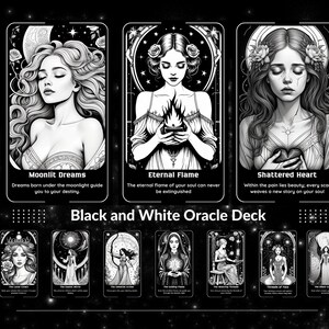 Baraja de oráculo con líneas místicas: regalo único para buscadores espirituales y amantes del tarot, cartas de orientación intuitiva