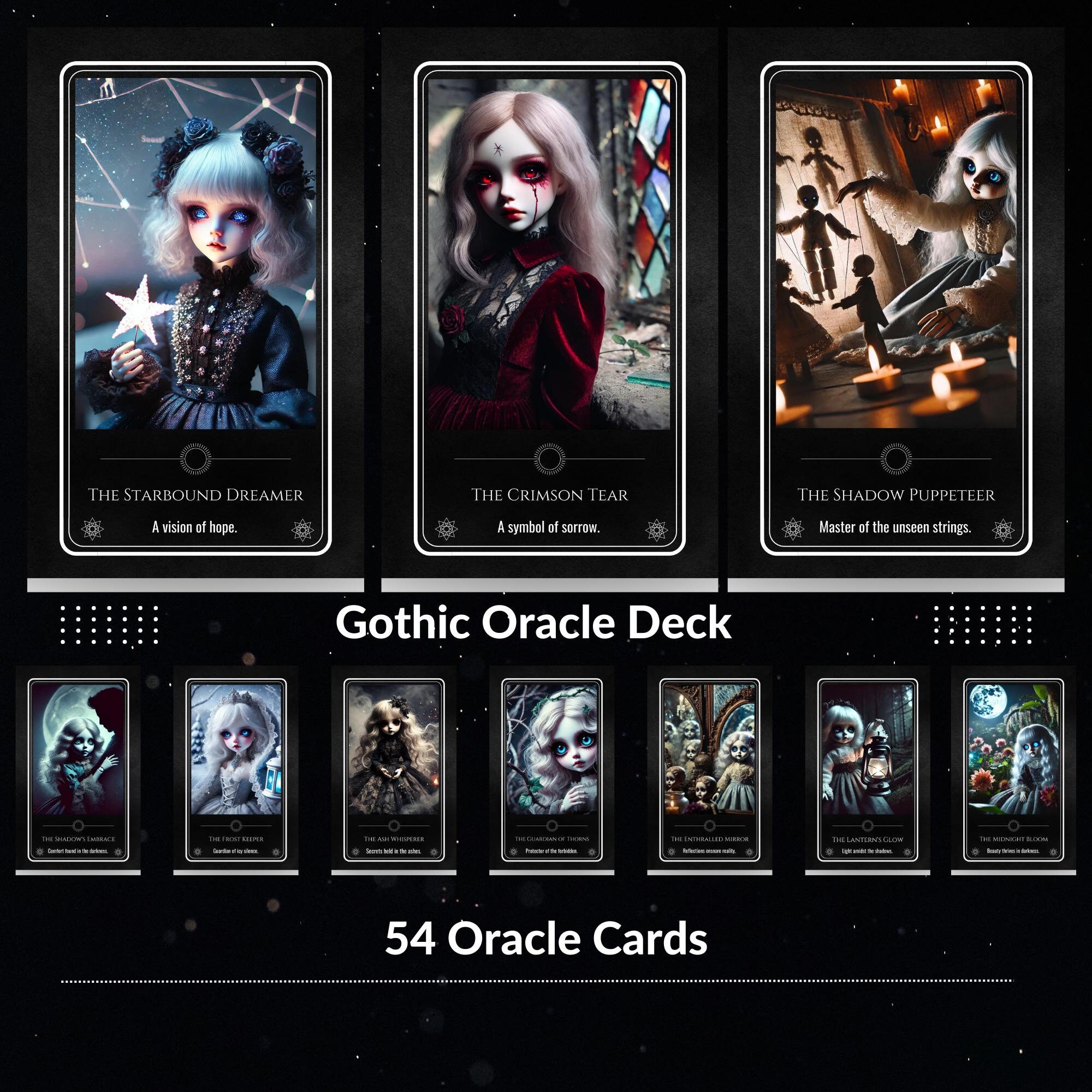Gothic Oracle Deck | Mystical Dark Oracle Cards With Occult and Pagan ...