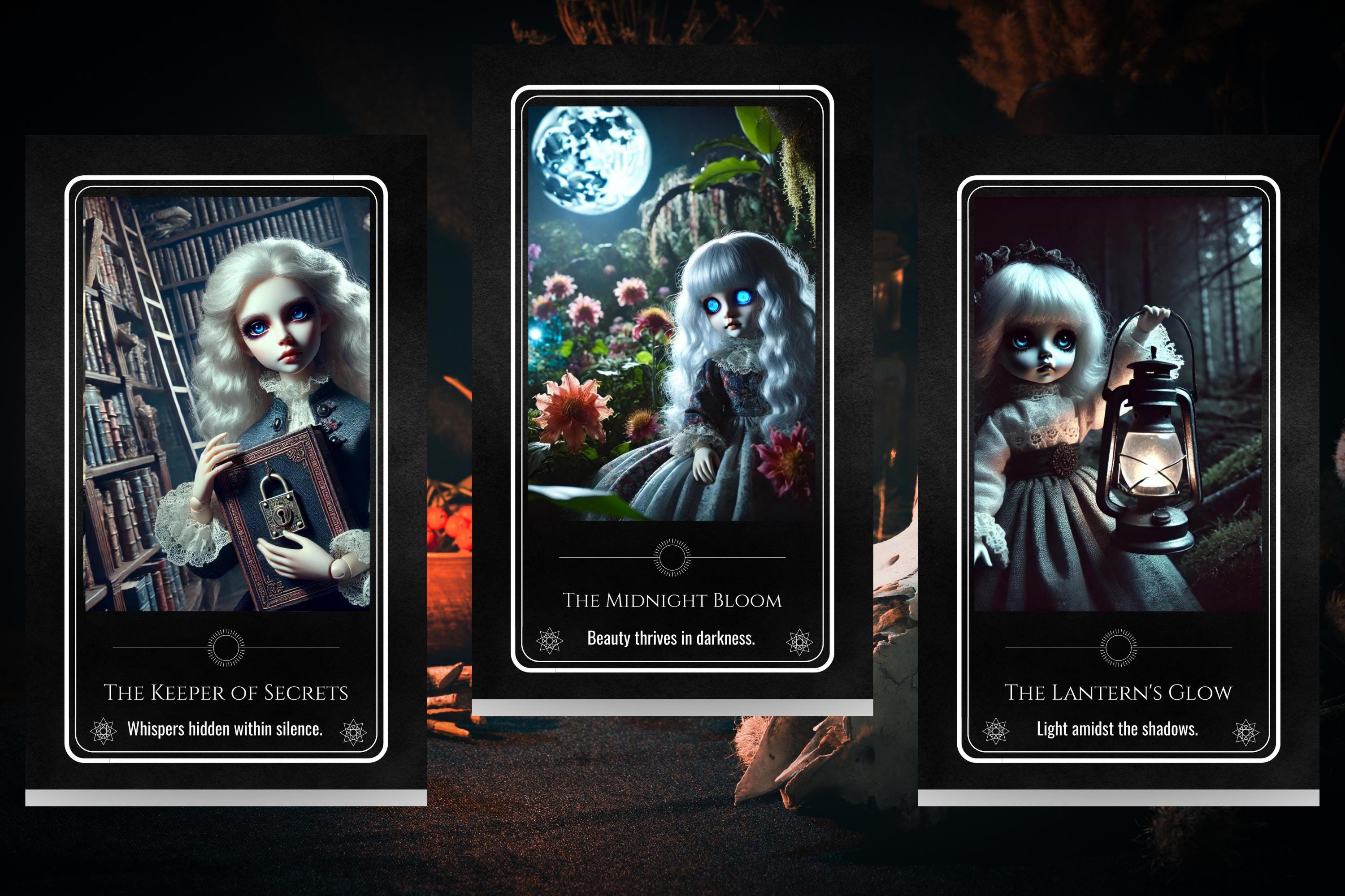 Gothic Oracle Deck | Mystical Dark Oracle Cards With Occult and Pagan ...