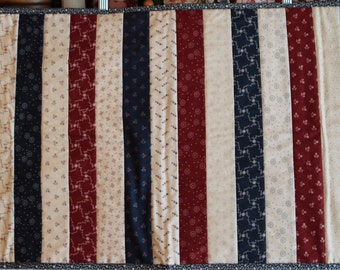 Patriotic Table Runner - 18-1/2" x 41"  - Kansas Troubles fabrics