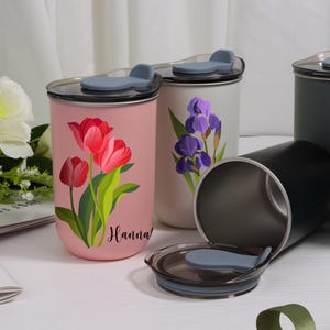 Customized Stainless Steel Tumblers, Coffee Cup, Bridesmaid Proposal Gift, Wine Tumbler with Lid, Stainless Steel Bottle, Bridesmaid Gift