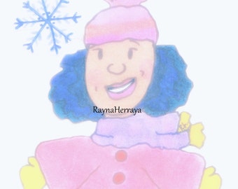 Natychmiastowe pobieranie, Wydruk cyfrowy, Pobieranie cyfrowe, Sztuka cyfrowa, Sztuka do pobrania, Sztuka afroamerykańska, Sztuka czarnych dziewczyn, Oryginalna sztuka