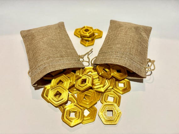 3D Printed Roblox Robux Coins: Video Game Party Favors