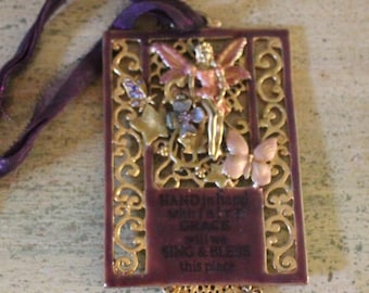 Kirk’s Folly „Fairy Grace“ Ornament – Verzauberter Elfen-Dekor zum Aufhängen, mit Perlen und Bändern