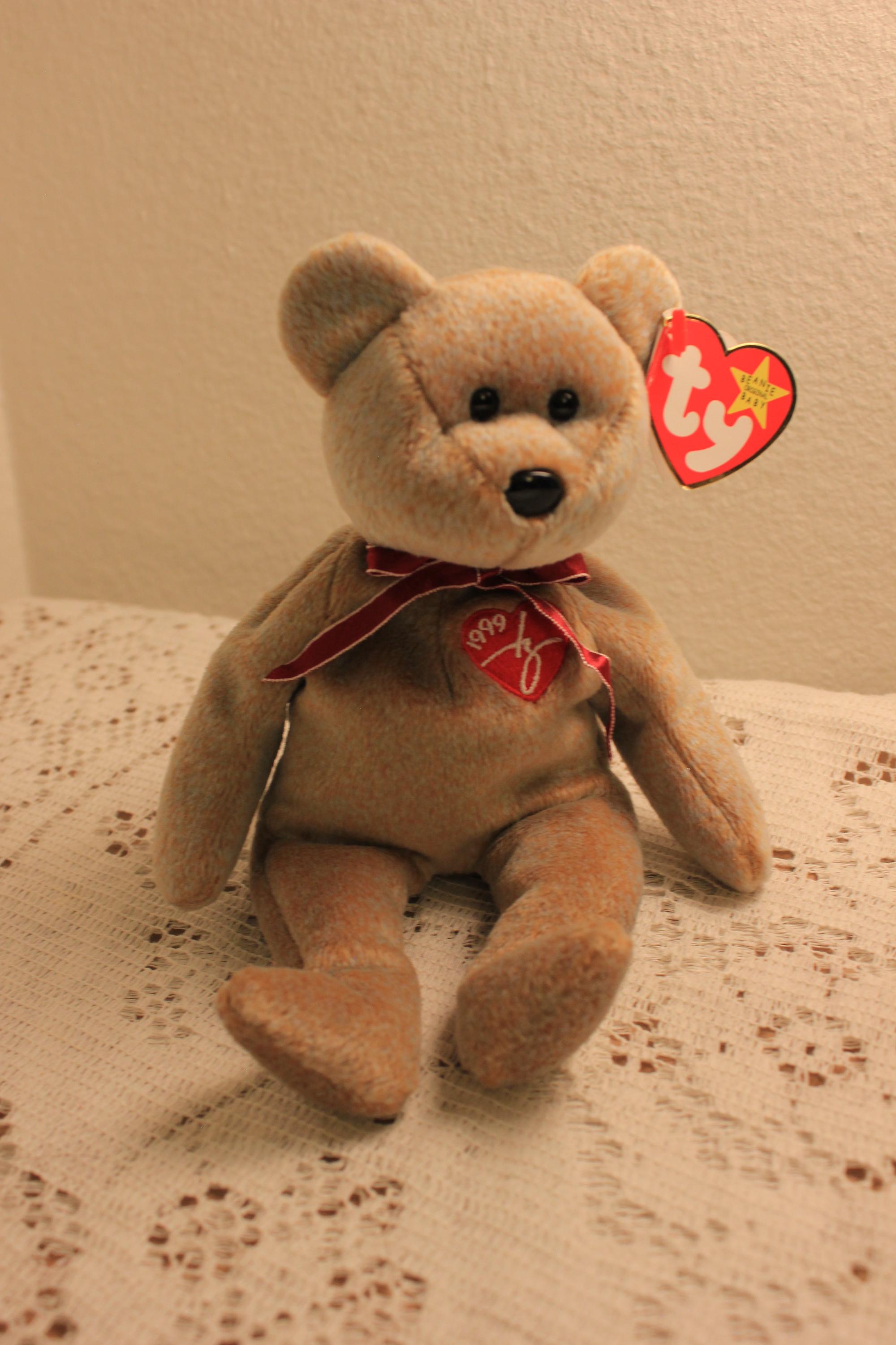 Vintage teddy bear red ribbon - Etsy 日本