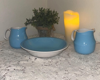 Zestaw do śmietanki i cukru Mikasa Cera-Stone Vintage – Blue Stoneware Japan