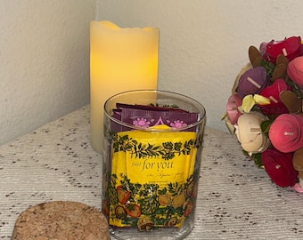 Vintage Obstpilz Glaskanister mit Korkdeckel - 1970er Jahre Cottagecore Küchen Vorratsglas