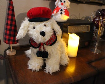 Vintage 1992 Nick & Noël Weihnachten Plüsch Hund - Toys "R" US Exclusive."