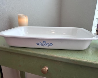 Asador vintage CorningWare azul aciano P-76-B / Hecho en EE. UU. / Decoración de cocina rústica