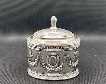 Vintage Art Nouveau Silverplated Trinket Box
