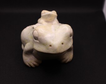 Tsukuba EXPO Stein Frosch-Skulptur 1985: Japanisches Doppel-Frosch-Design