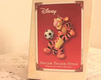 Hallmark Keepsake 2003 “Soccer Tigger-Style” Ornament • Winnie the Pooh Collection • Disney • Tigger Playing Soccer • NIB
