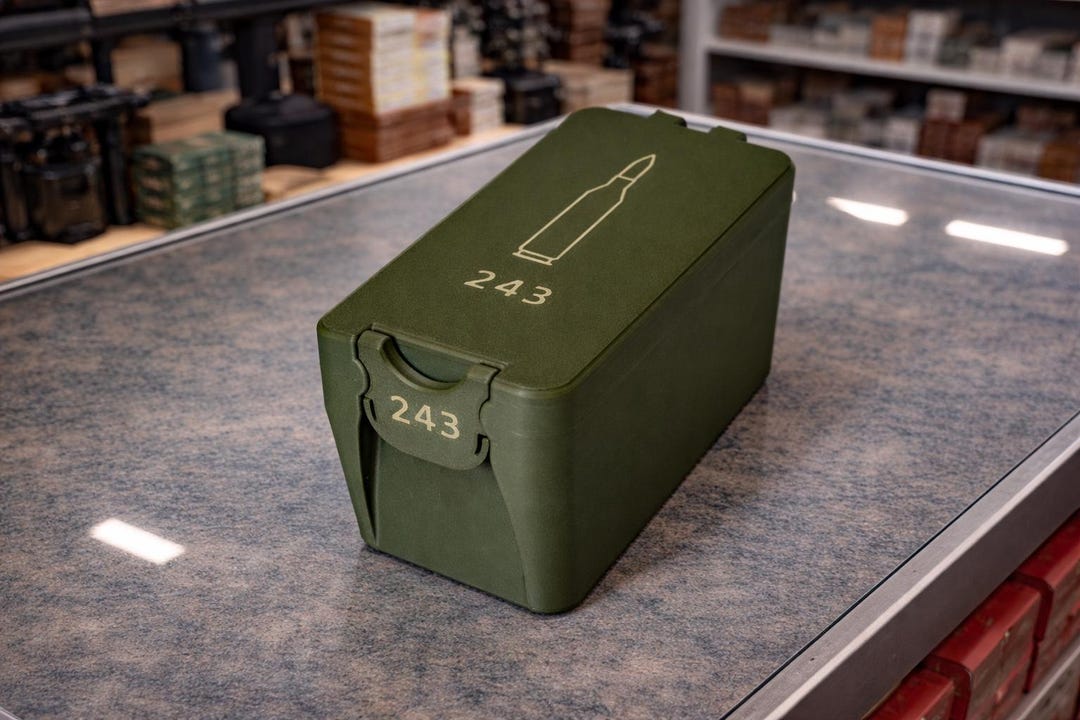 243 Ammo Case – Durable 3D Printed Storage Box, Range Organizer (50 ...