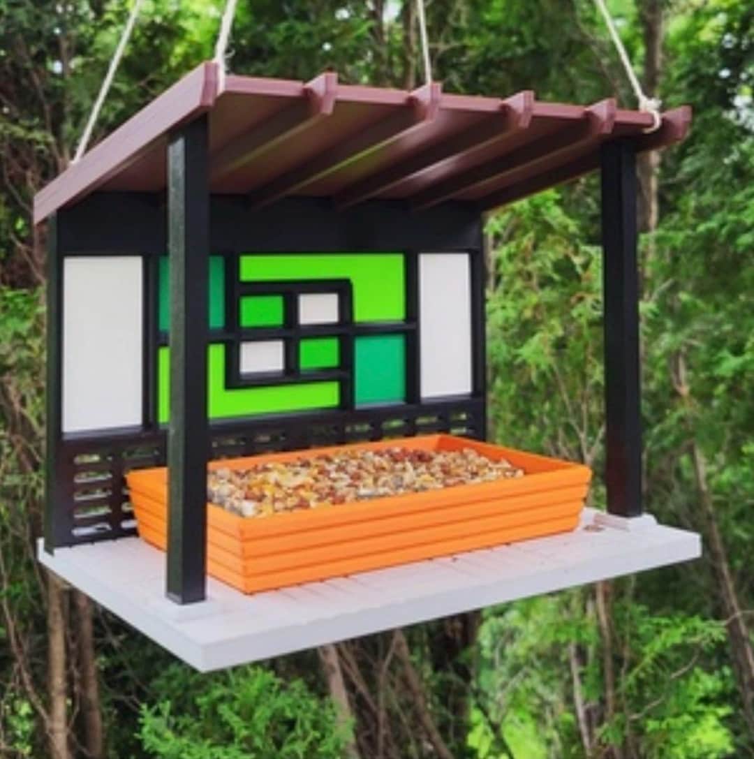 Bird Feeder-mid Century Modern Bird Feeder-birdfeeder-bird Feeder - Etsy