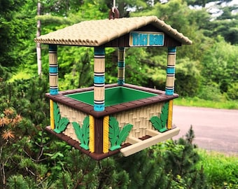 Bird feeder-Tiki Bar Bird Feeder-birdfeeder-bird feeder