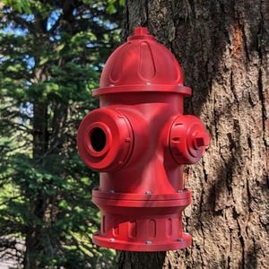 Fire Hydrant Birdhouse - Birdhouse - Red Birdhouse - Bird House - Customized Birdhouse