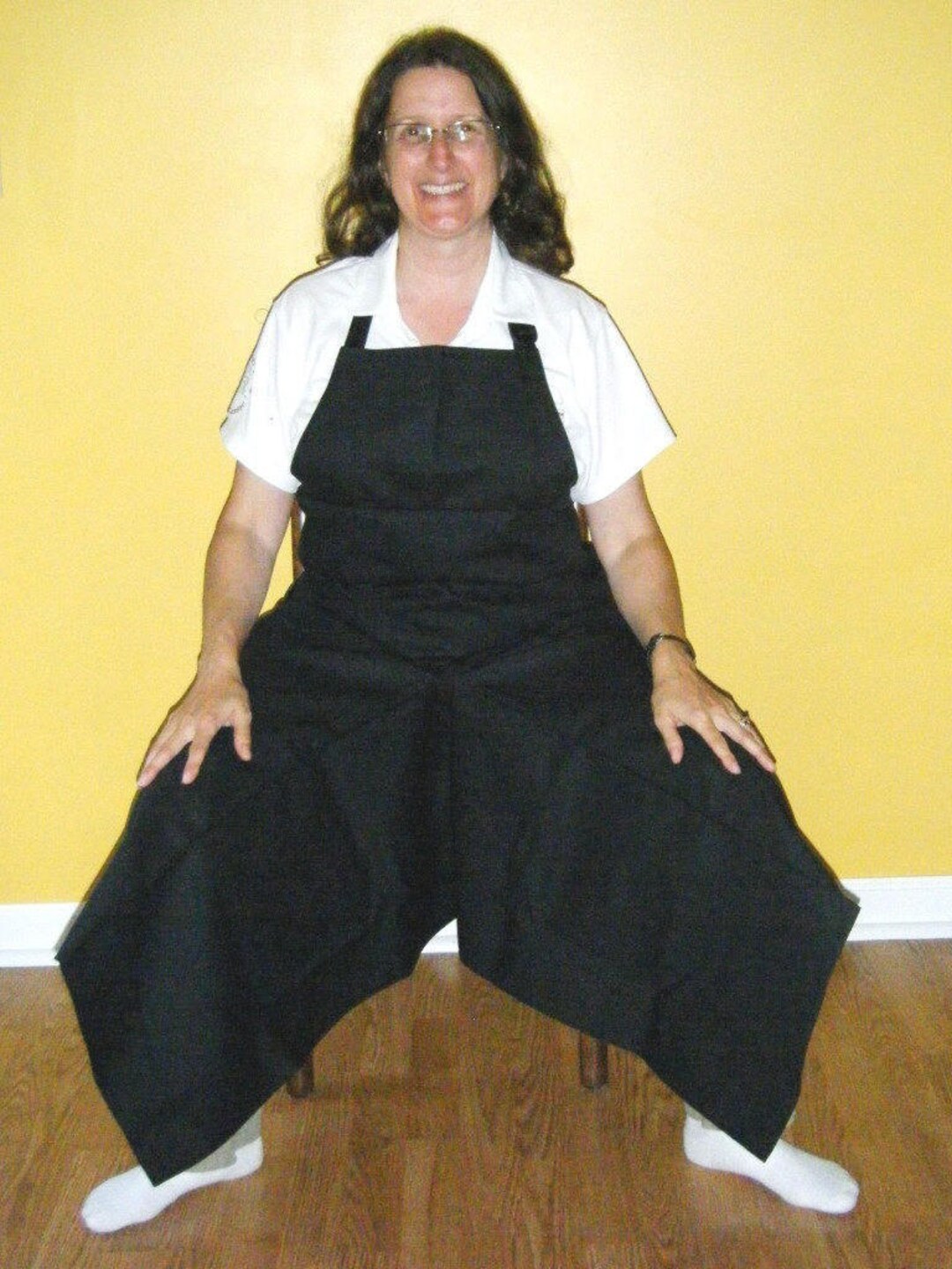 Pottery Apron Split Leg Panel Black Canvas Throwing Clay Apron Etsy