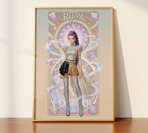 Poster K-POP Demon Hunters - Affiche Grand Format - Décoration Murale Anime Et Culture Pop