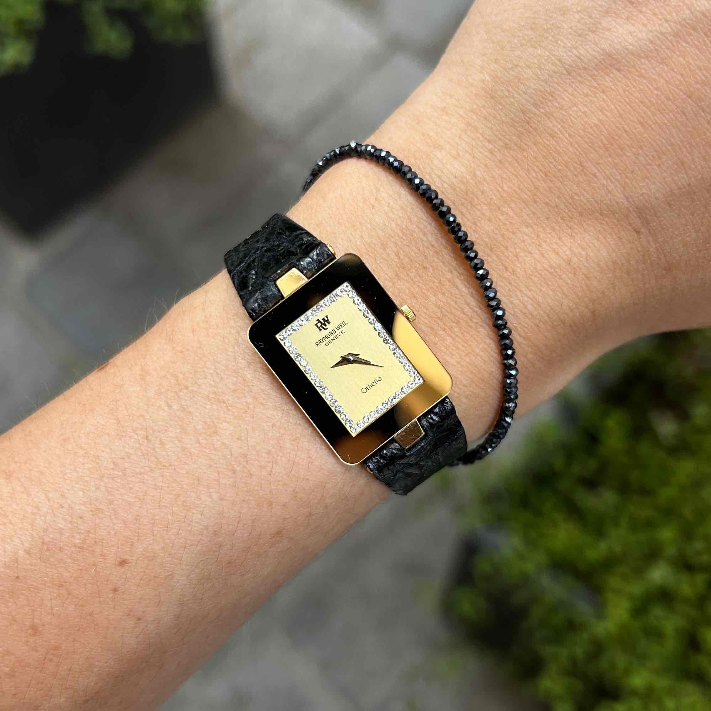 Raymond Weil Othello: Tank Style Vintage Ladies Watch 90s