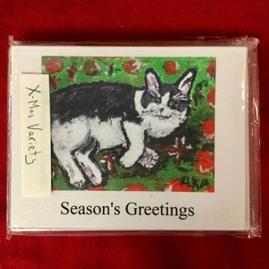 Weihnachtliches Variee pack #2. Erhalte 10 Karten mit Katzen, Hunden und Landschaften von meinem Original kunstwerk. Mix kann nicht genau wie abgebildet sein