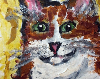 Cat Portraits, 16x20.  Commission me to paint your favourite cat, or maybe your friend’s cat as a gift.