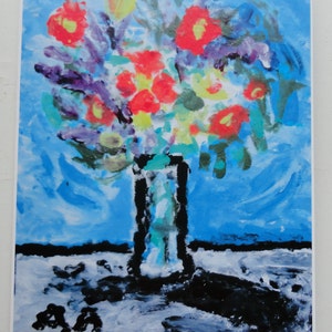 Dandy Kunstkarten Card Mitgliedschaft 12 jährliche florale Dessins