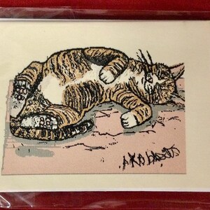 Single 4x6 cards With My Beloved Cat Dandylion. Envelopes Included.