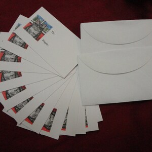 Dix cartes-cadeaux de, 3 1/2 x 2 1/2.  Excellent pour n’importe quel amoureux des chats !