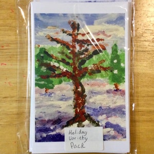 5x7 Weihnachtskarten. Fünf im Pack mit Umschlägen