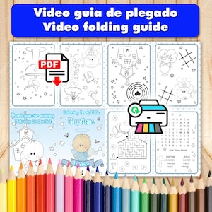 Mini Angel Baptism Coloring Book - PDF