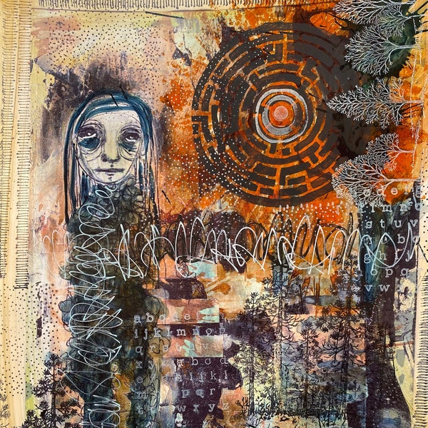 Mixed Media Art - Etsy