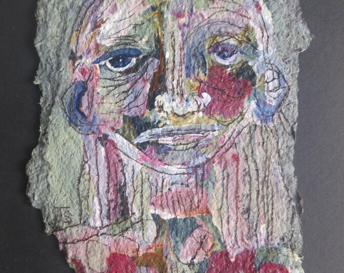 Original Mixed Media Tar Paper Painting Series by Julie Etsy