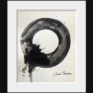 Black and White Original Expressionist Art Painting Fine art abstract