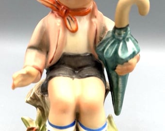 Statuetta vintage di Erich Stauffer "Young Folks" #8515, stile Hummel giapponese, 6 pollici